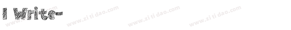 I Write字体转换